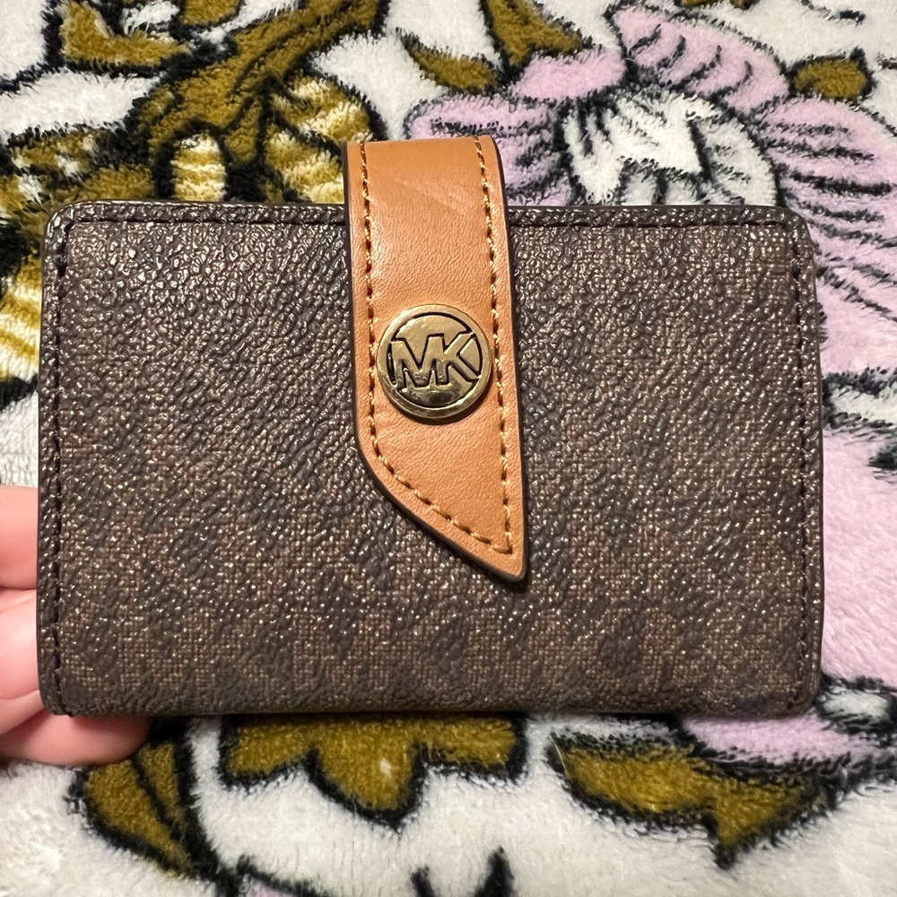 Michael Kors Brown and Tan Wallet